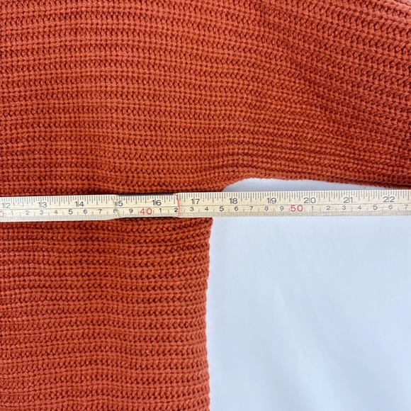 Kojooin Button Front Cardigan Women's Small Rust Knit Sweater Casual Cozy Fall - Picture 13 of 15